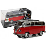 Autobus na naťahovanie so svetlom a zvukom - červený